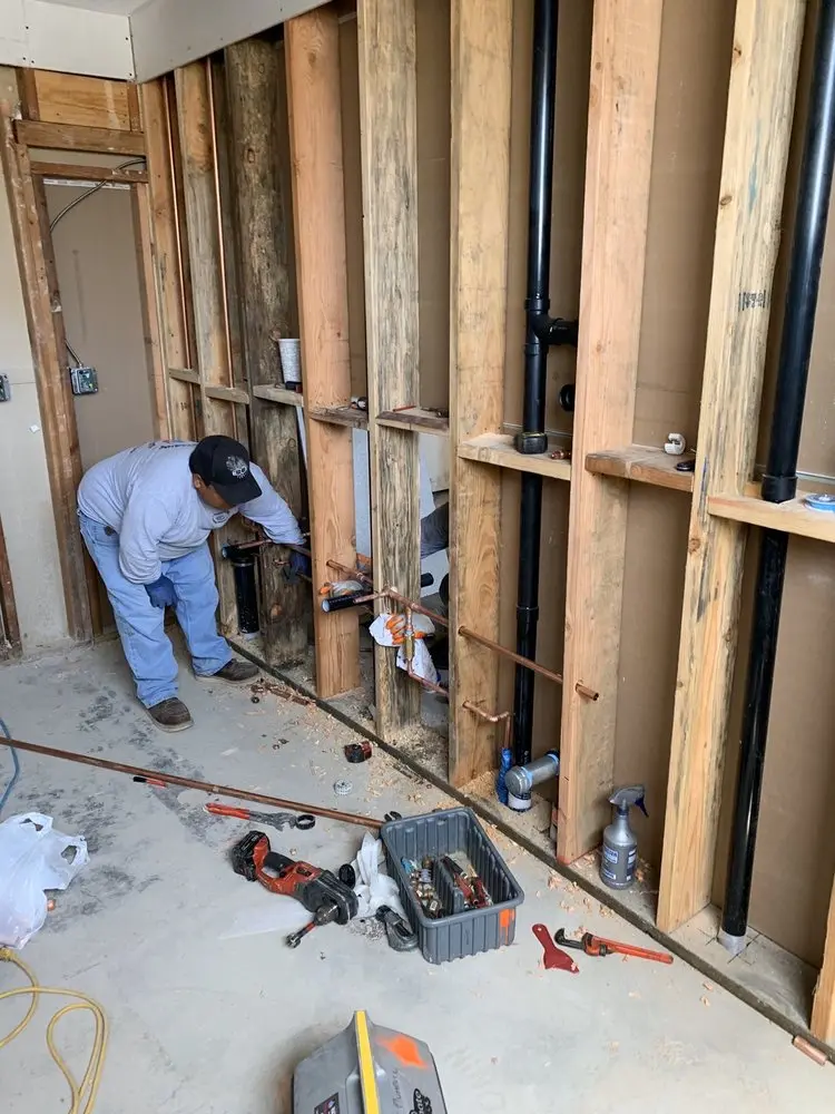 Commercial rough-in plumbing for Water Heater Replacement in Fourth Ward